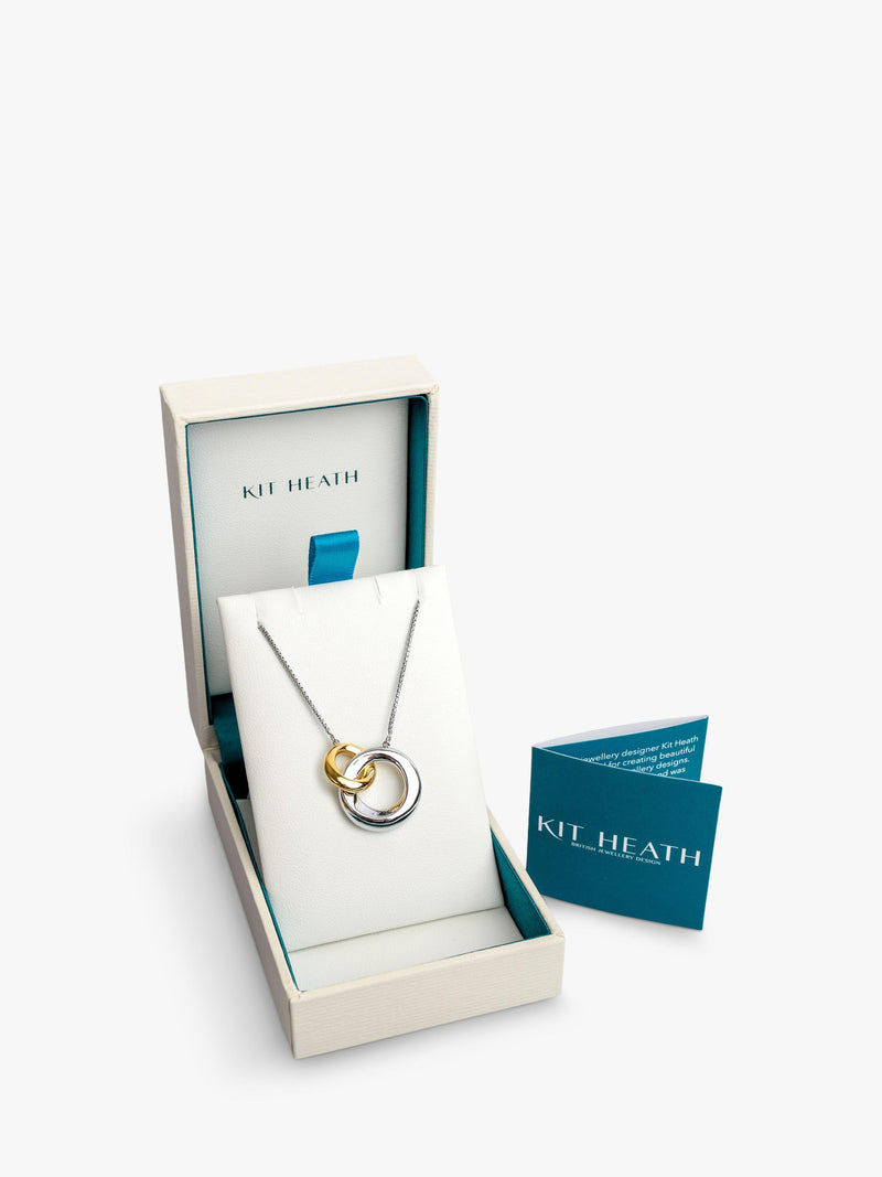 Kit Heath Bevel Cirque Link Necklace Silver Gold 45.7cm - British product