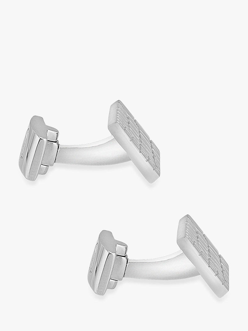 Hoxton London crocodile patterned cufflinks sterling silver - British product