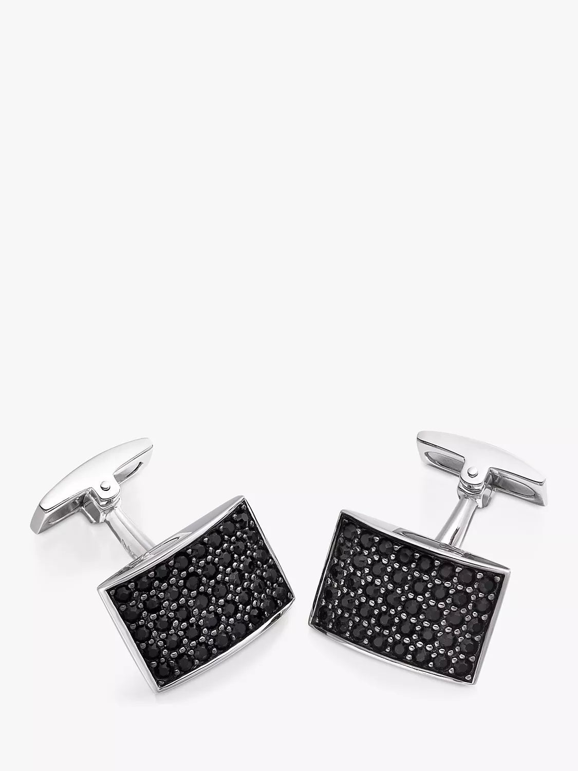 Hoxton London cufflinks with cubic zirconia gems - British product