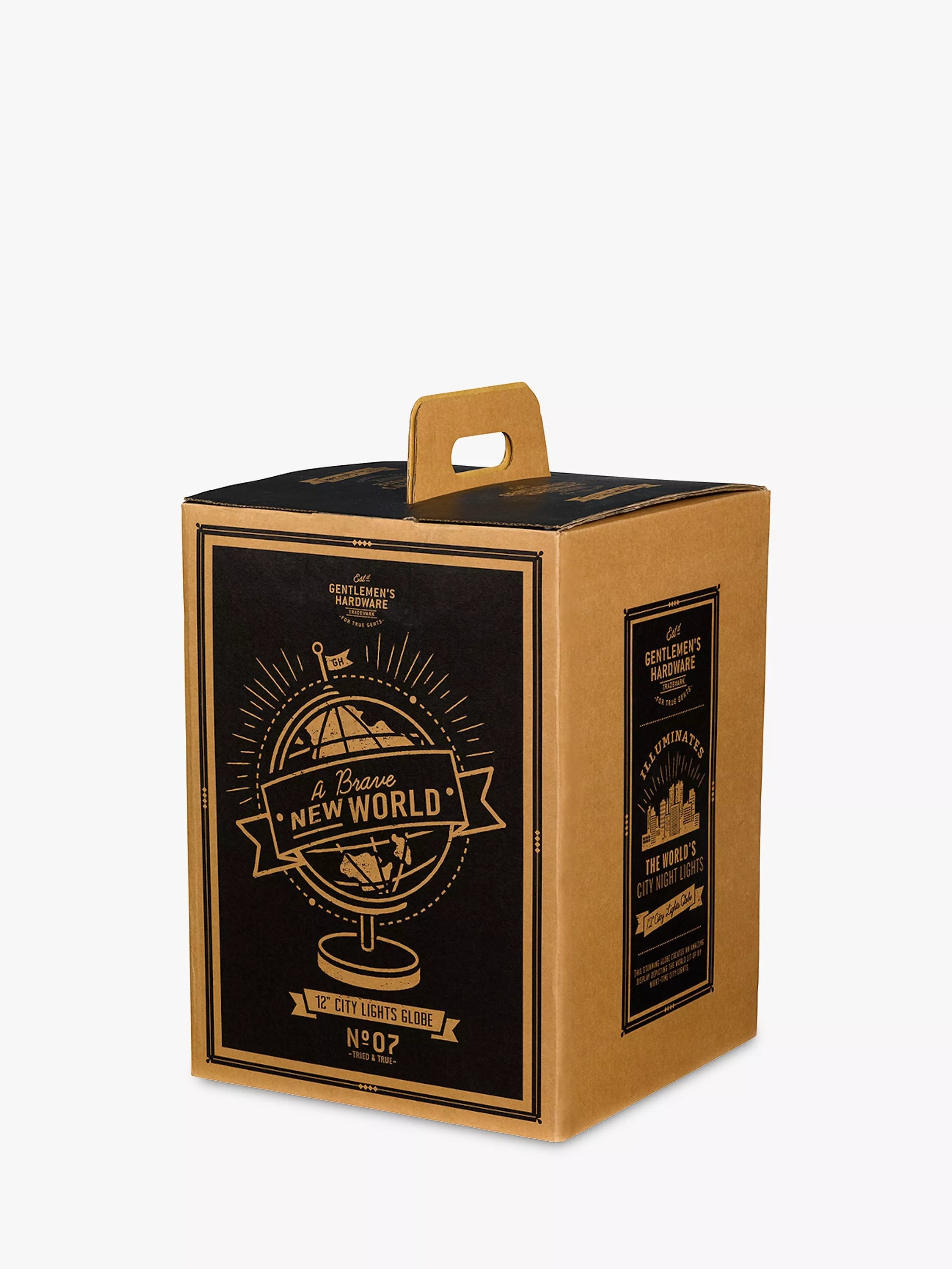 Gentlemen's Hardware night time lights globe on stand, imported from the UK