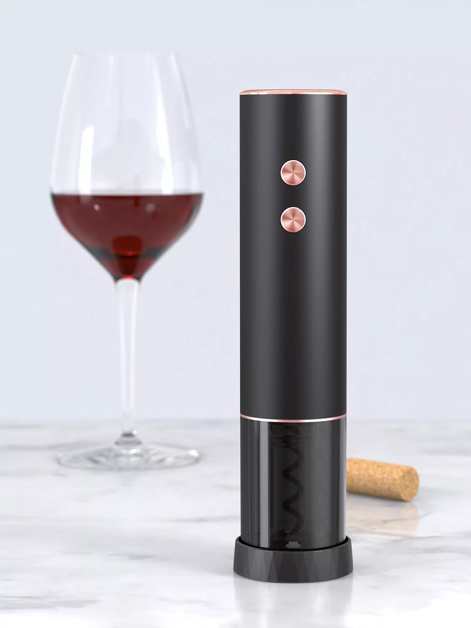 Bar Originale electric corkscrew with USB charging and foil cutter - British product