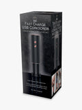 Bar Originale electric corkscrew with USB charging and foil cutter - British product