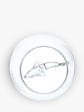 Bar Bespoke clear glass tumbler with shark inside, 500ml - British product