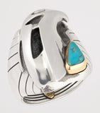 Jacques Marie Mage Atian ring electrum turquoise (British brand)