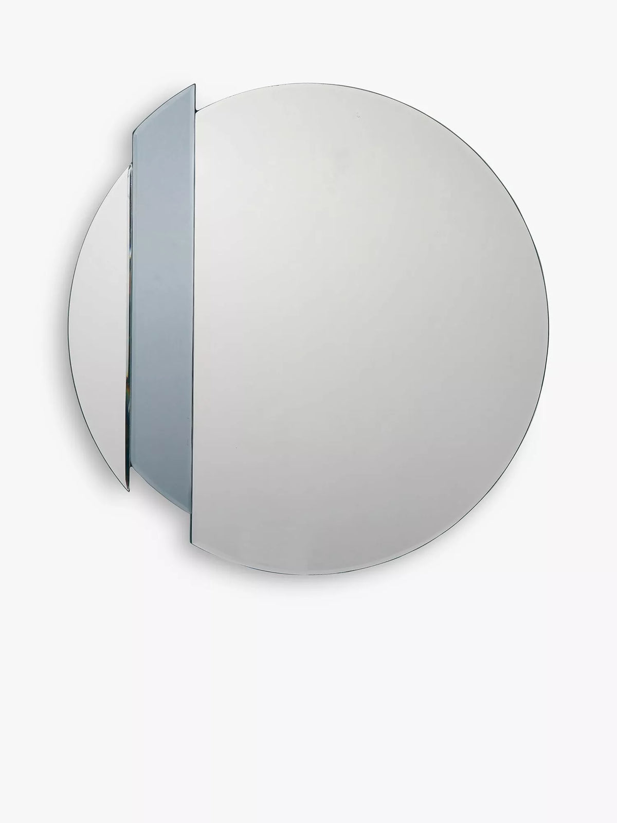 Där Yulia round wall mirror in Clear/Smoke, 50cm diameter - British product