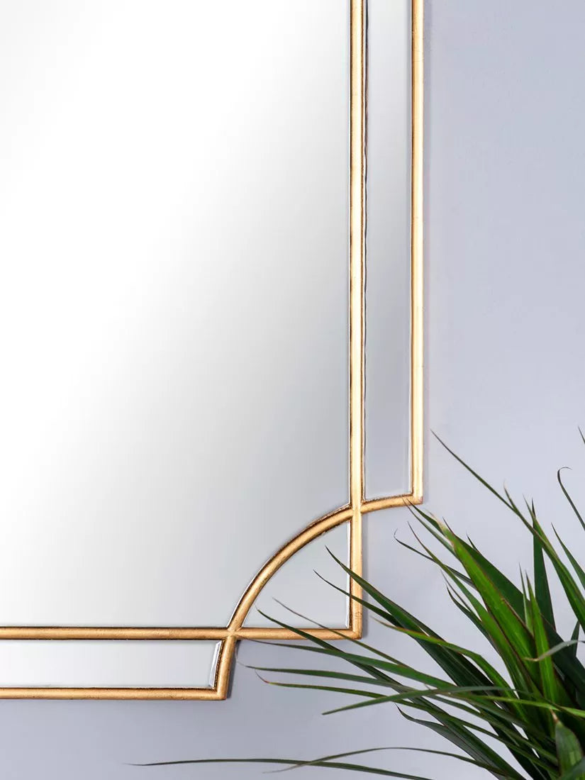 Där Guapo rectangular wall mirror 90x60cm gold, UK version
