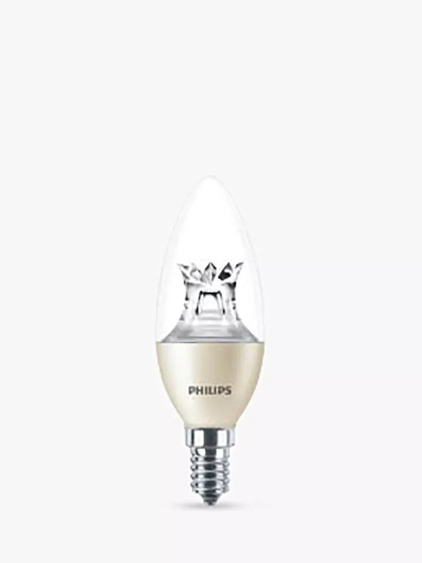 Philips LED candle bulb 40W E14 dimmable 11.9x4cm - British product