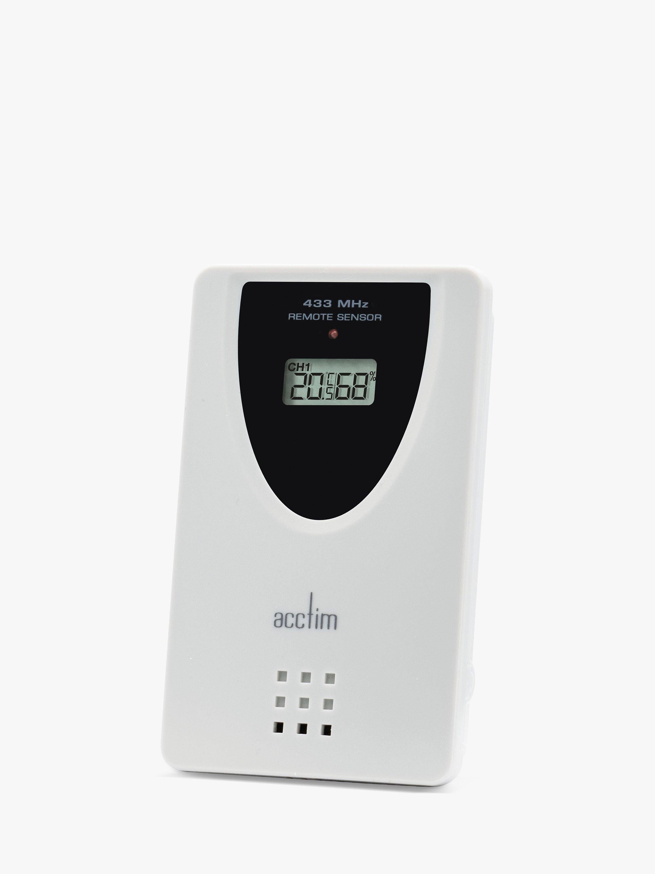 Acctim Ermir LCD digital weather station clock grey (British brand)