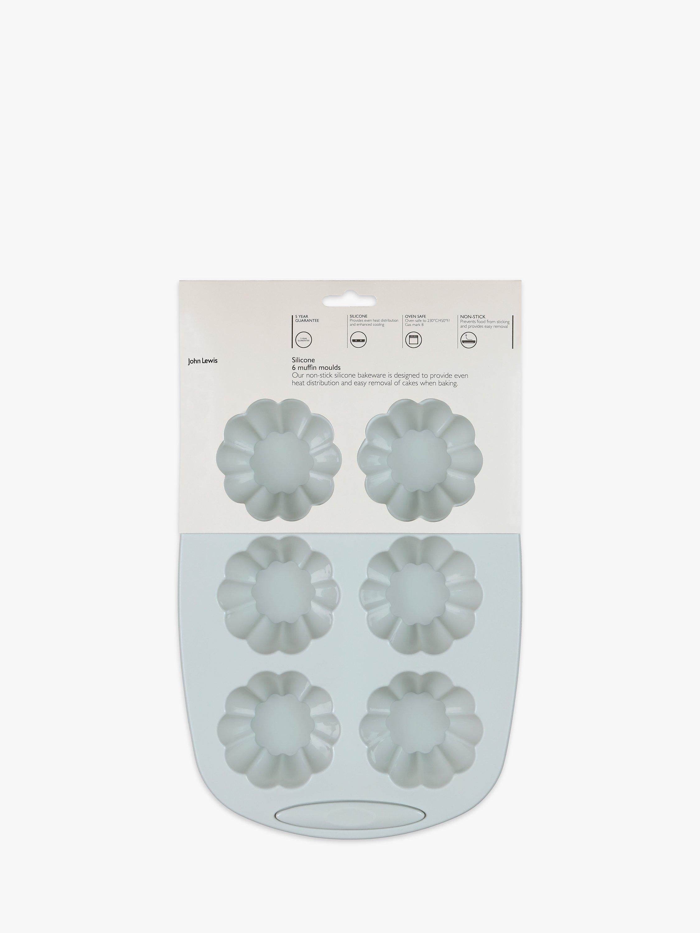John Lewis silicone muffin mould 6 cup, UK version