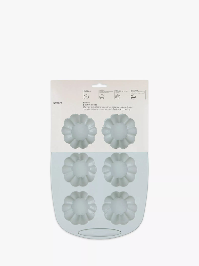 John Lewis silicone muffin mould 6 cup, UK version