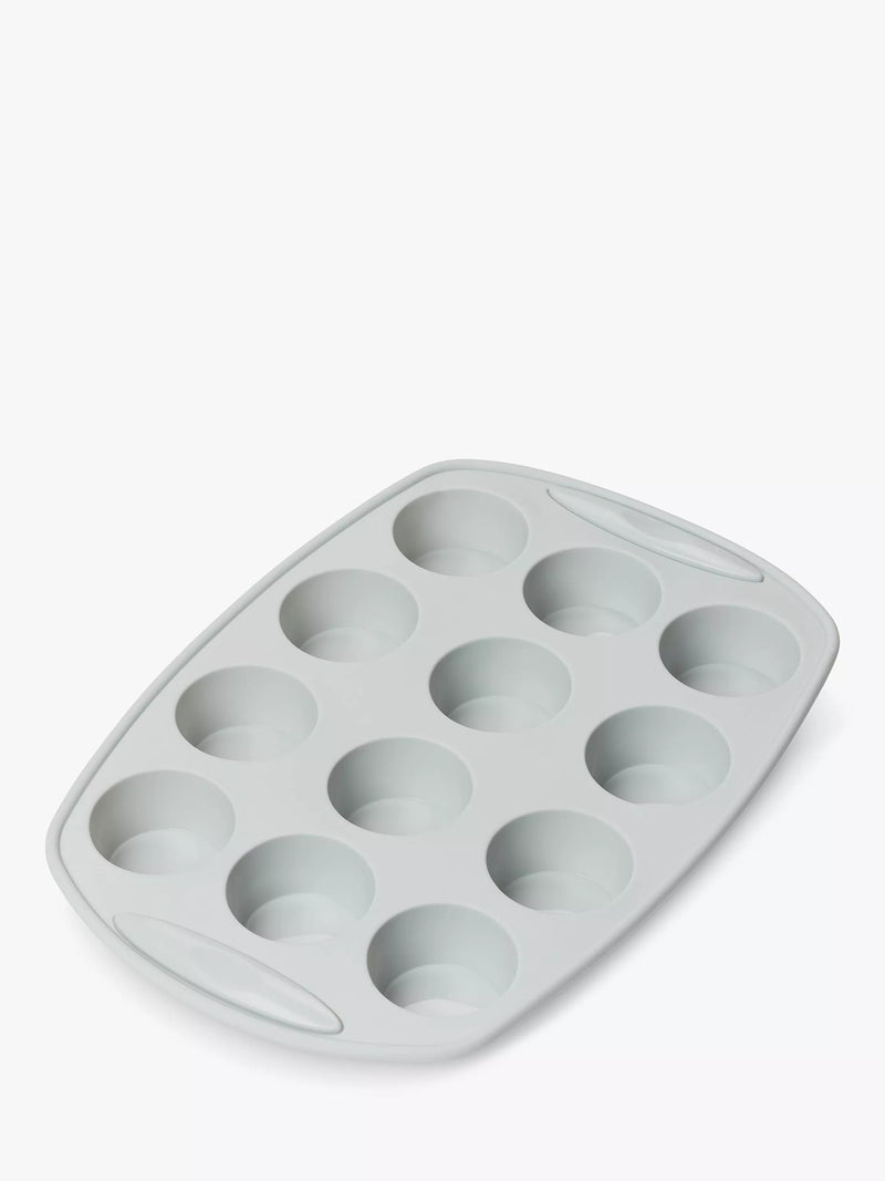 John Lewis silicone non-stick muffin mould 12 cup, imported from the UK