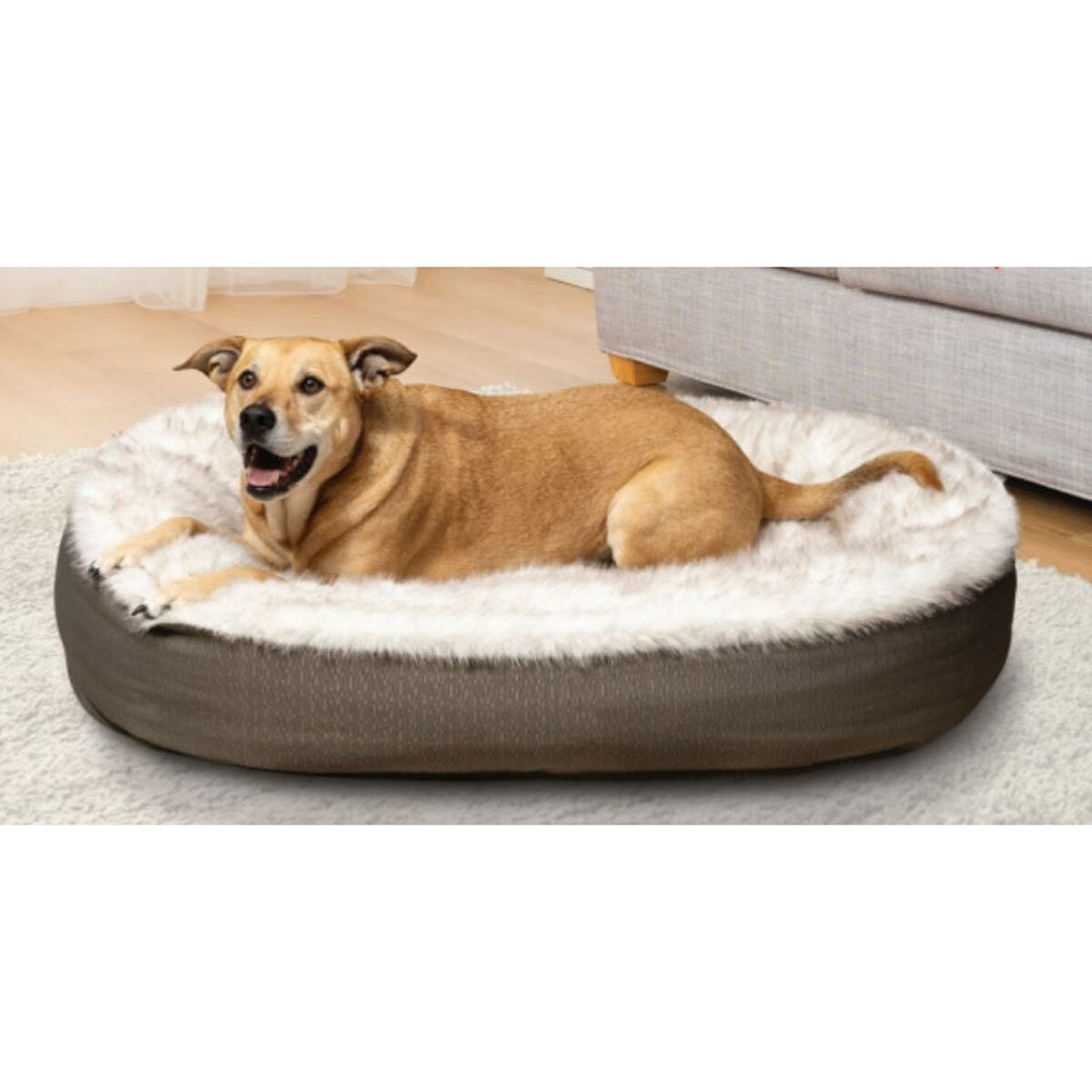 Kirkland Signature Oval Cuddler Pet Bed 46x32 inches - British product