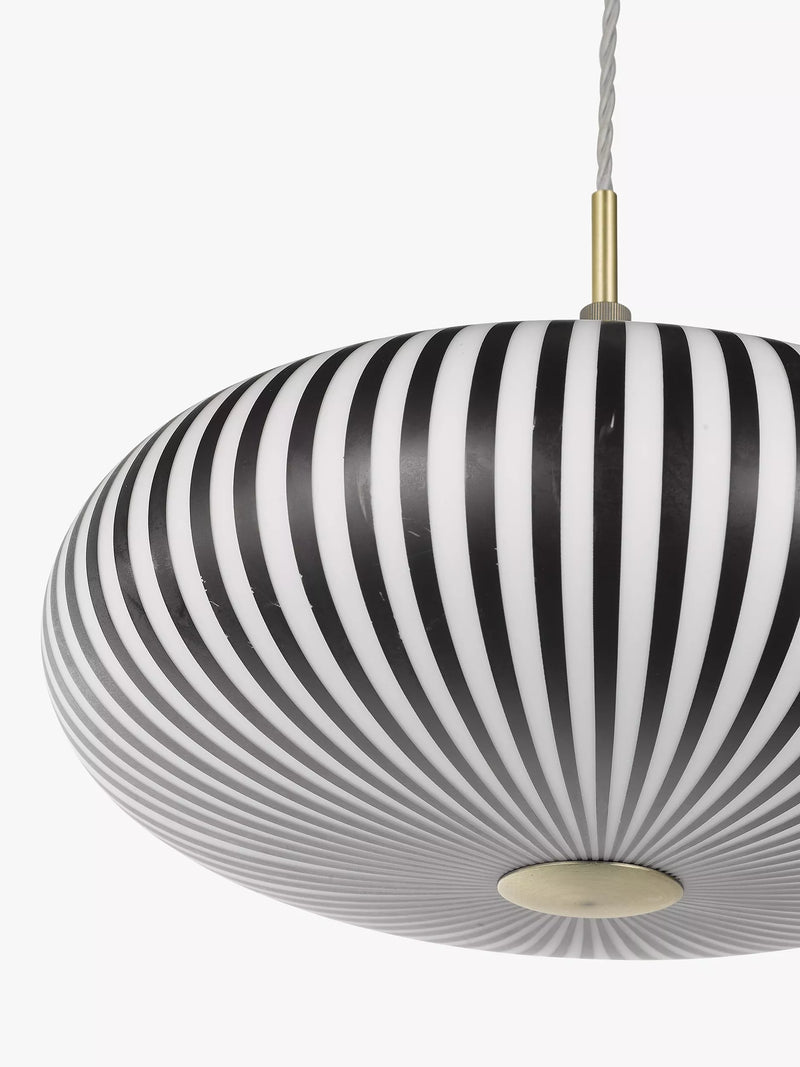 John Lewis Okapi pendant ceiling light black and white - British product