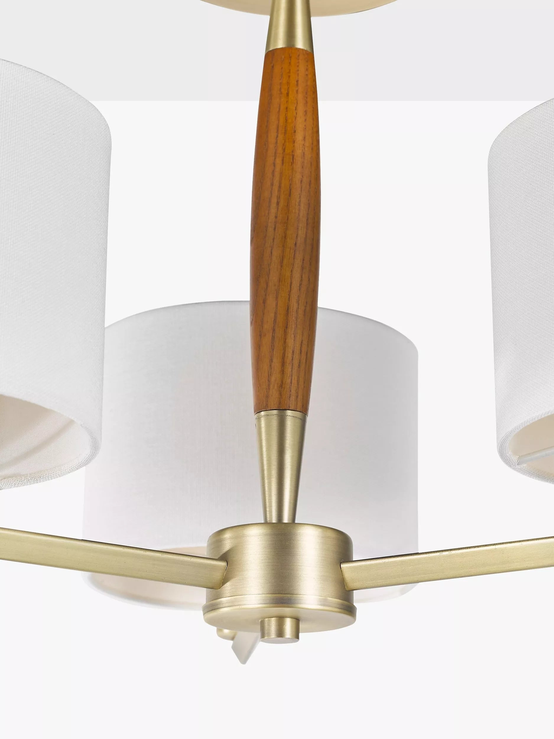 John Lewis Spindle ceiling light walnut stained ash (British brand)