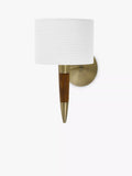 John Lewis Spindle light antique brass walnut stained ash imported from UK
