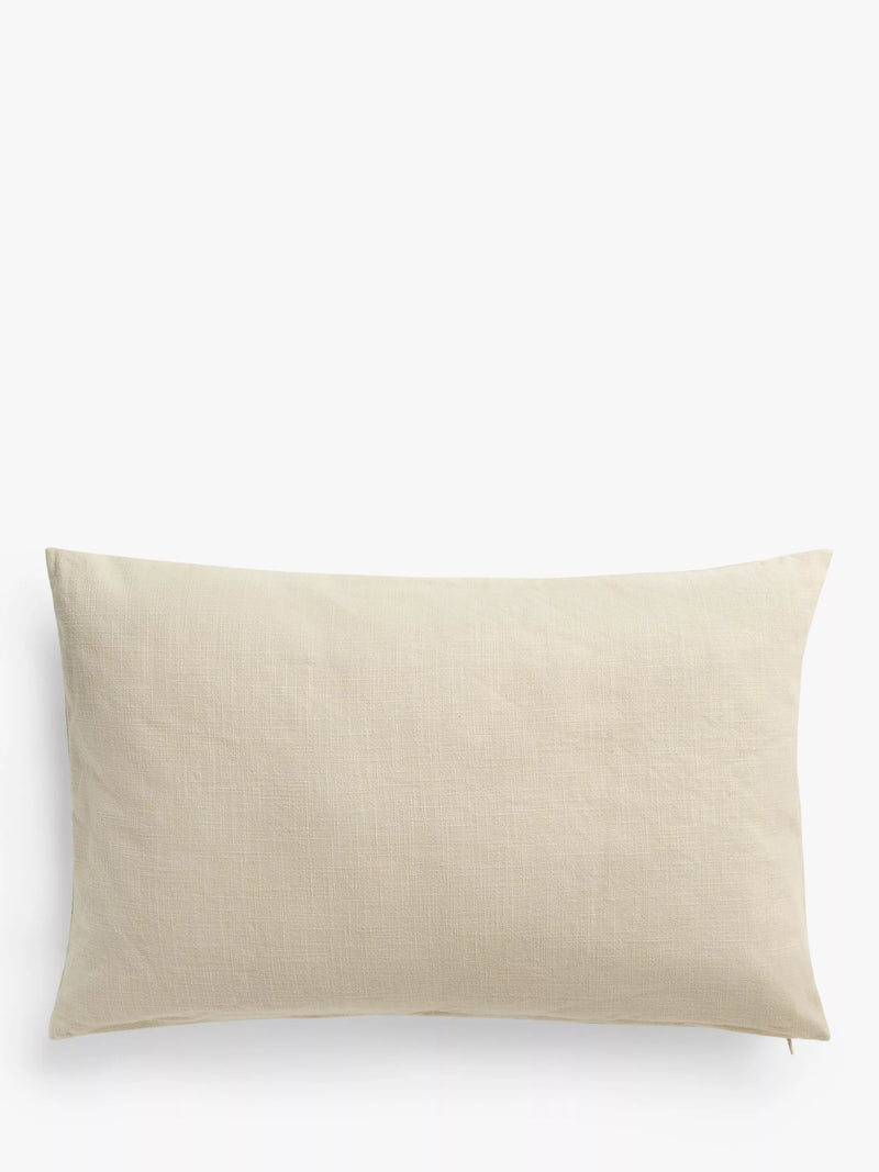John Lewis Linear Leaf Cushion in Putty, UK version