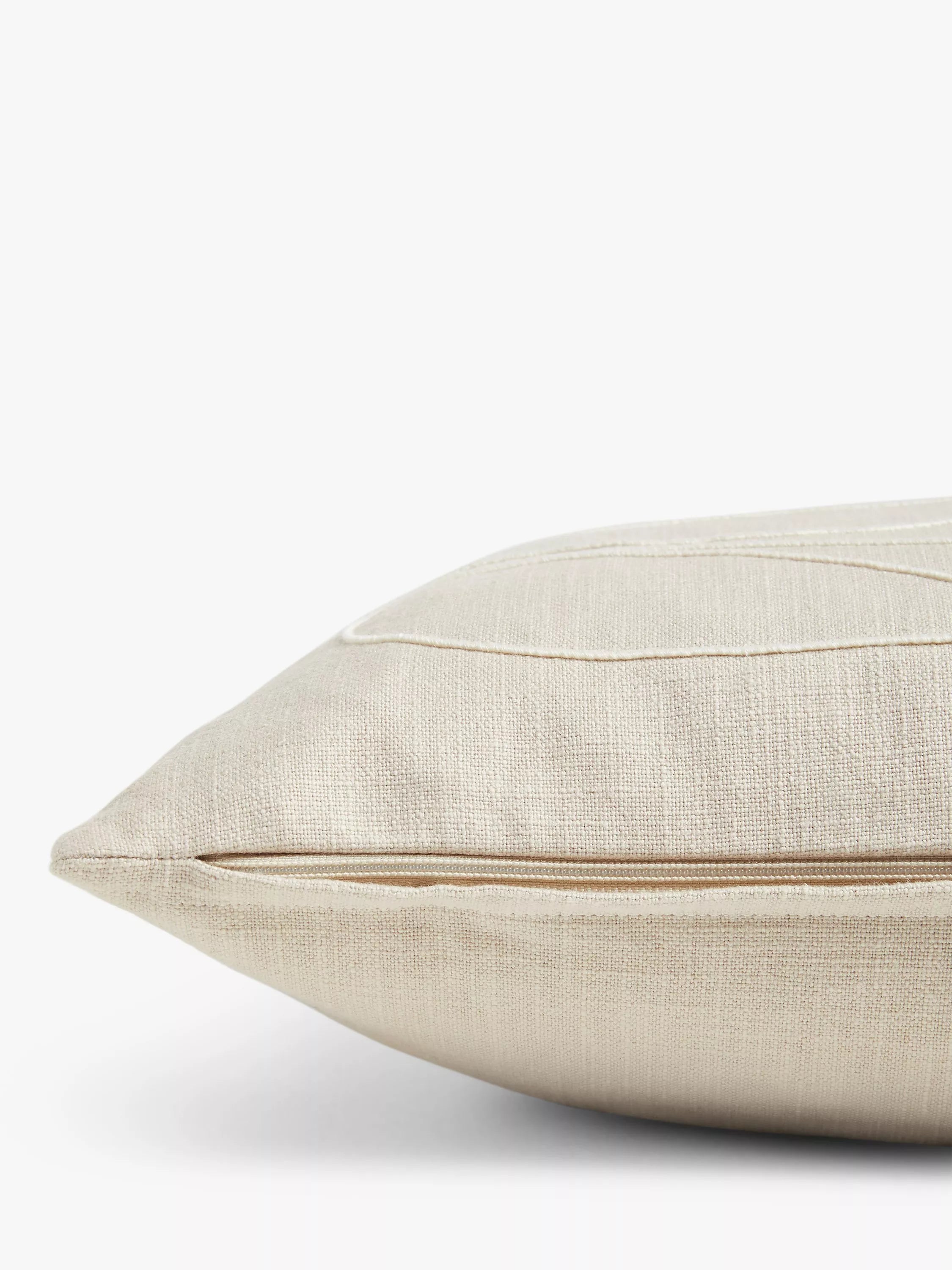 John Lewis Linear Leaf Cushion in Putty, UK version