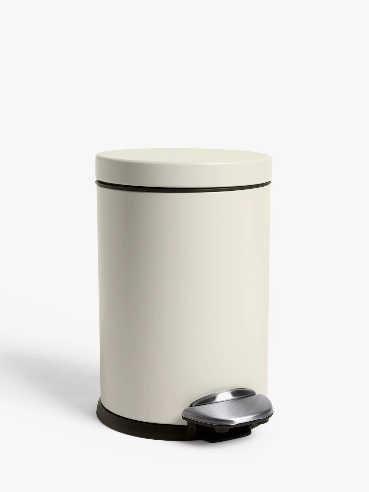 John Lewis Soft Close Bathroom Pedal Bin, 3L - Black