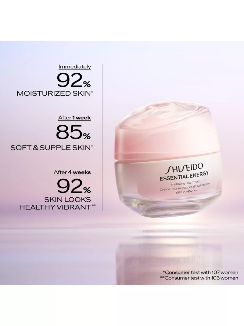 Shiseido hydrating day cream with SPF 20, 50ml (British brand)