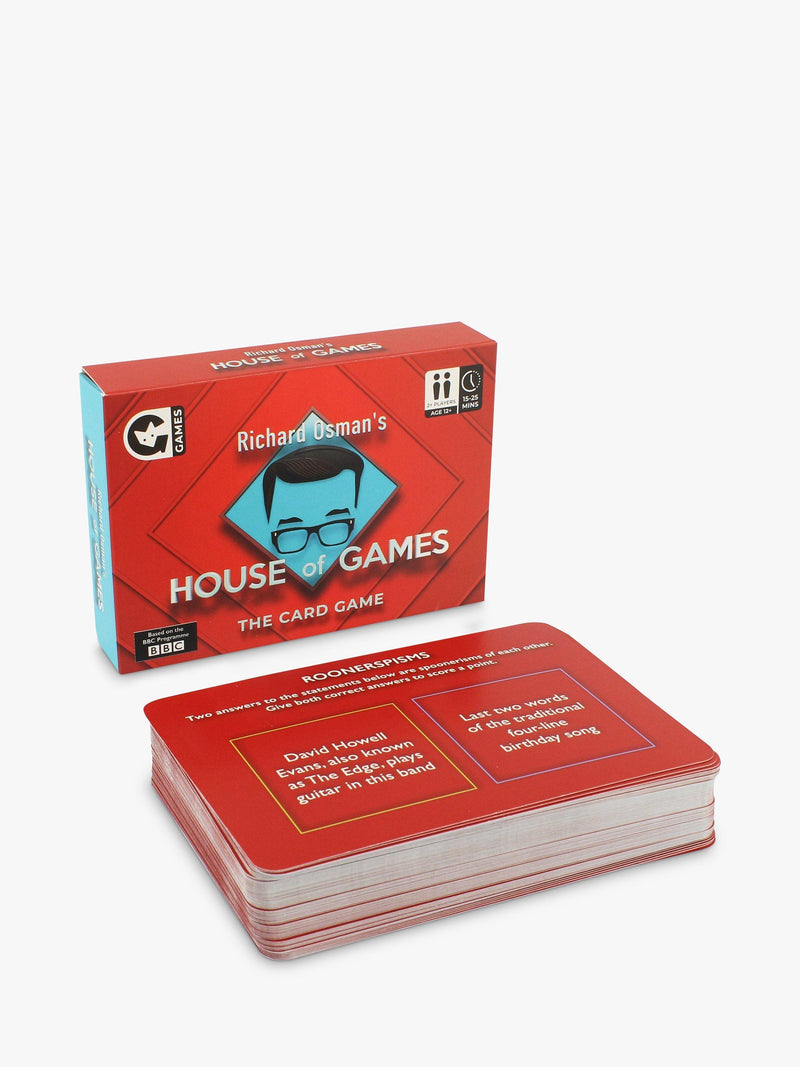Ginger Fox House of Games travel-sized card game, UK version