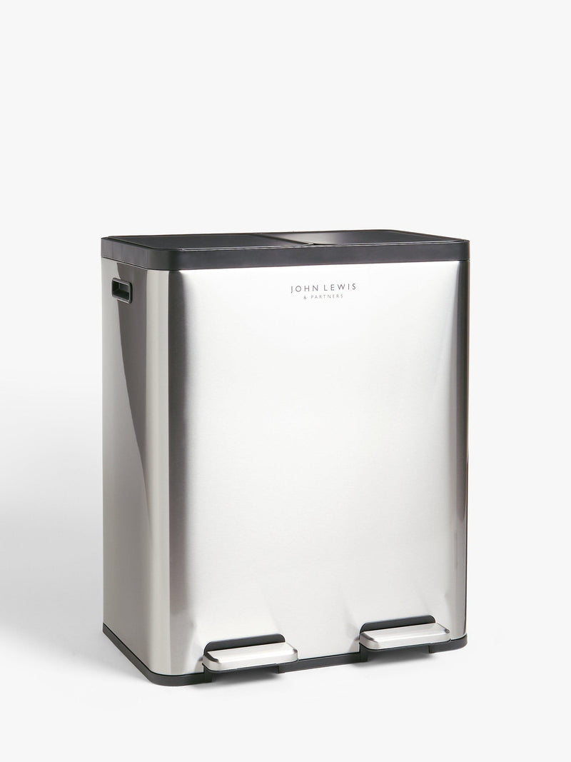 John Lewis 2 Section Recycling Bin 60L, UK version