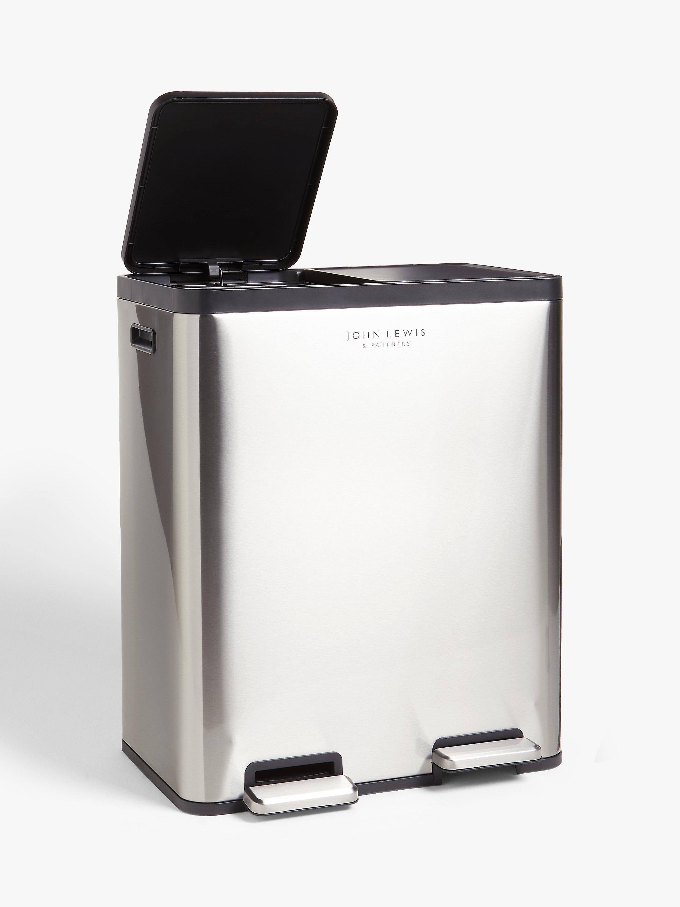 John Lewis 2 Section Recycling Bin 60L, UK version