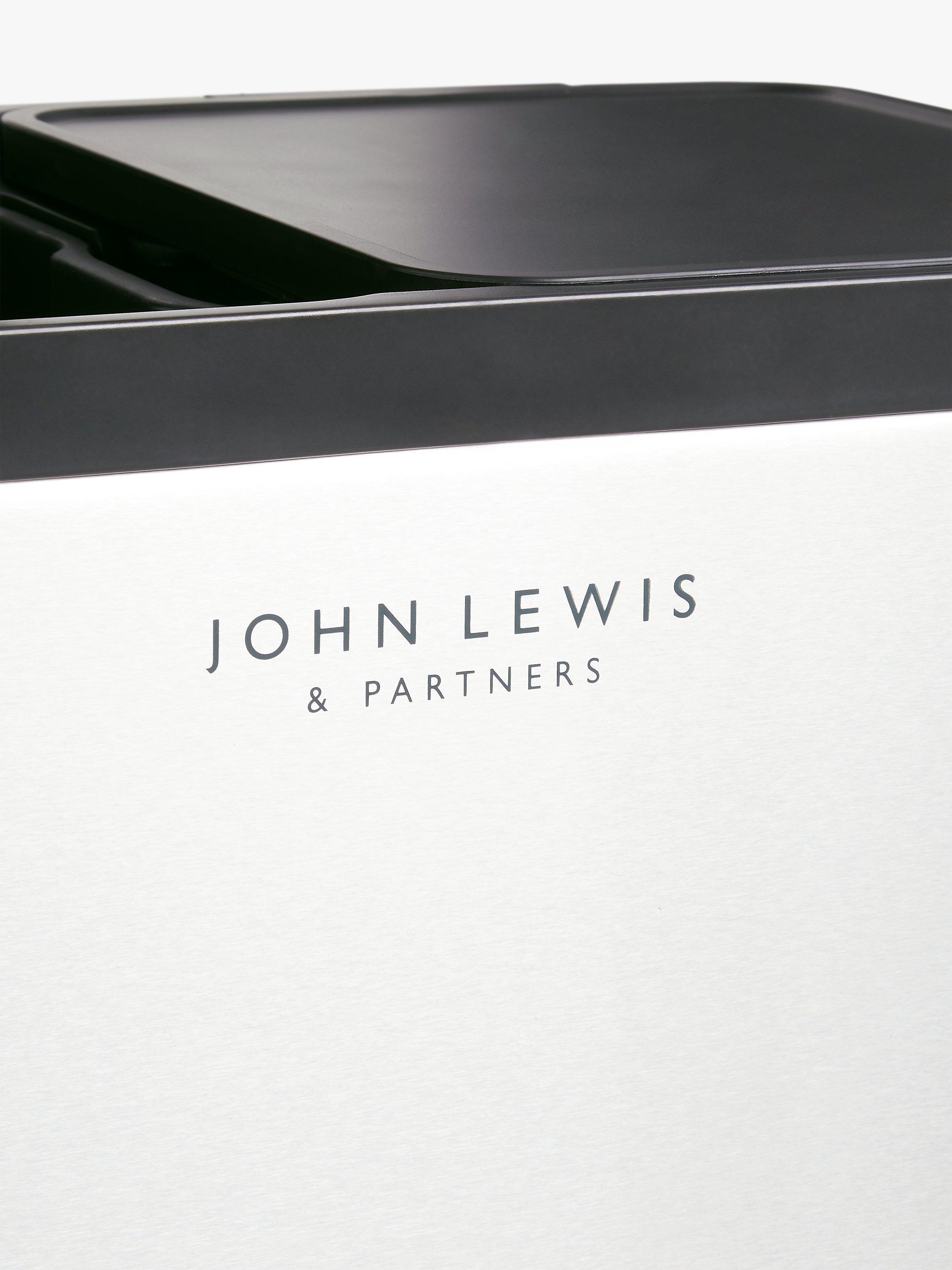 John Lewis 2 Section Recycling Bin 60L, UK version