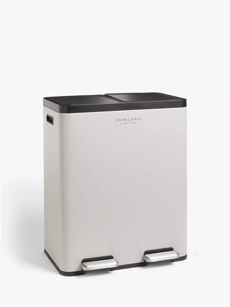 John Lewis 2 Section Recycling Bin 60L, UK version