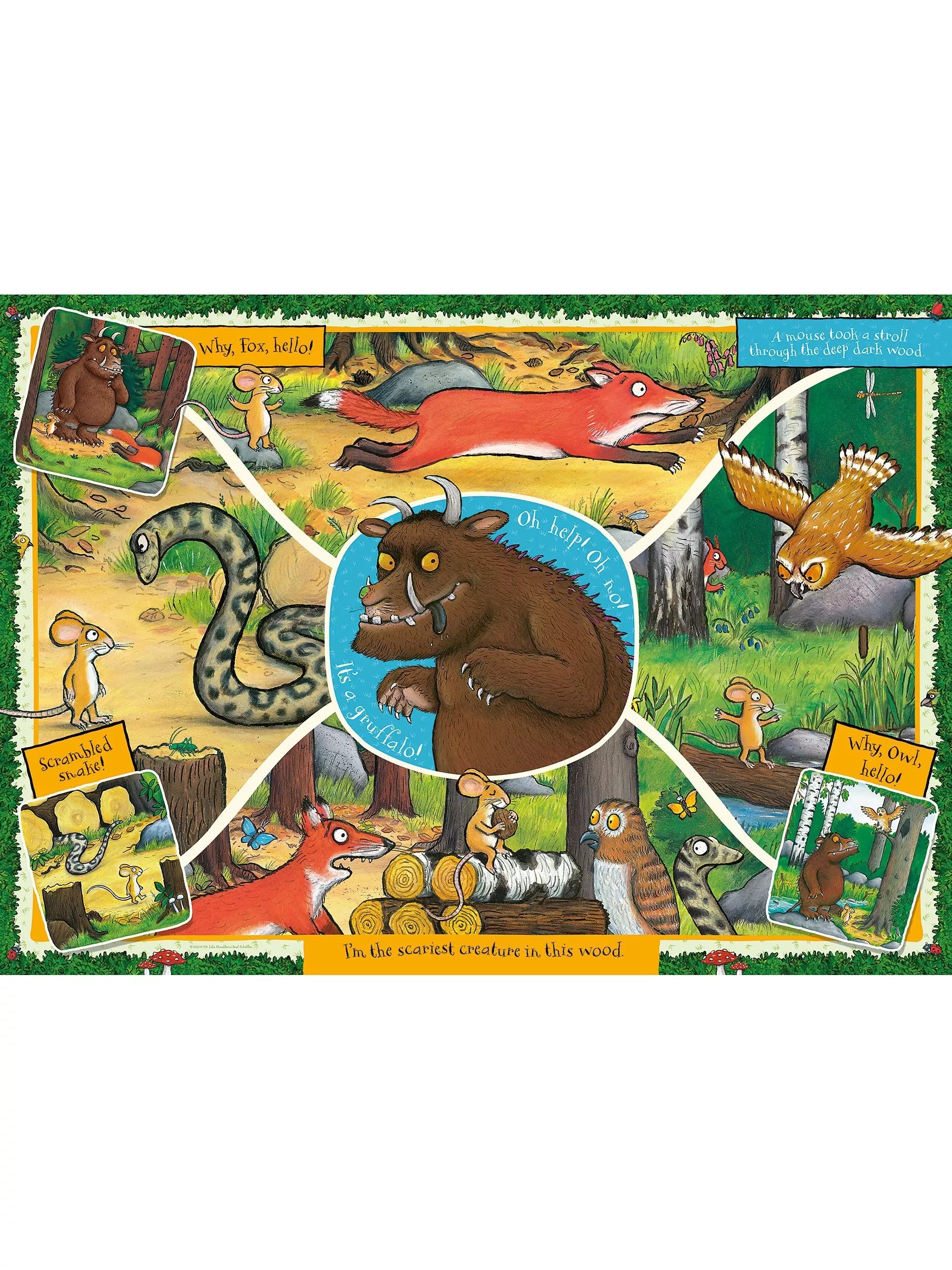 Ravensburger The Gruffalo Giant Floor Puzzle 24 pieces, imported from the UK