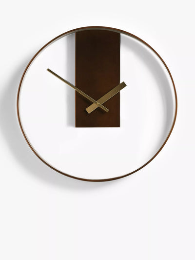 John Lewis John Lewis Mid Century Wood Wall Clock Natural 60cm- Buy online at McGrocer
