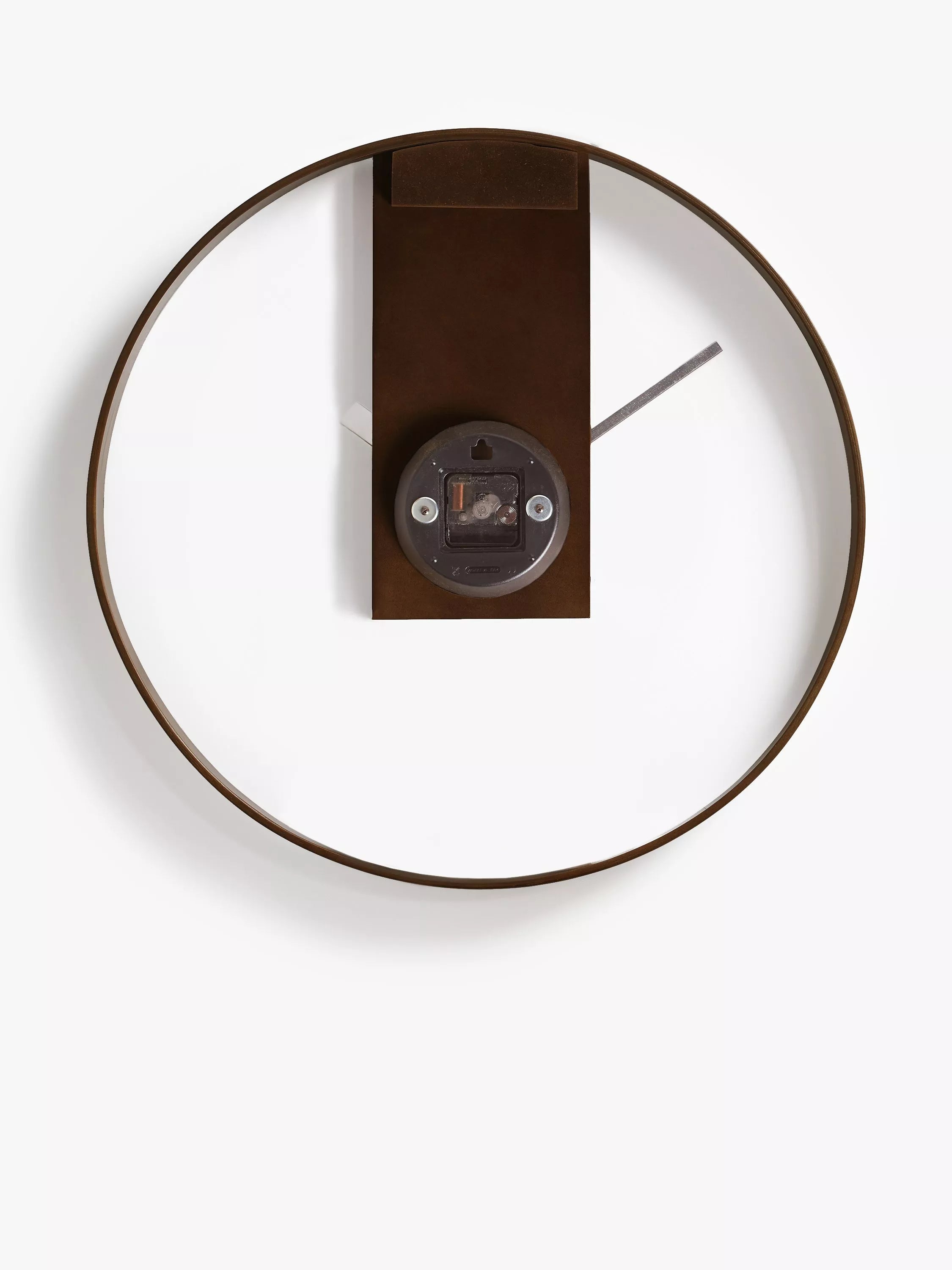 John Lewis mid century wall clock 60cm natural - British product