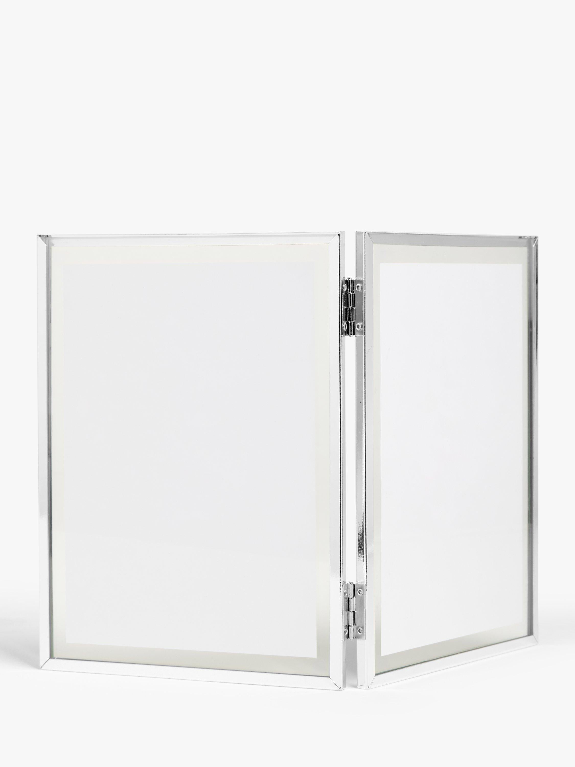 John Lewis silver-plated double photo frame for 5x7 inch photos, UK version