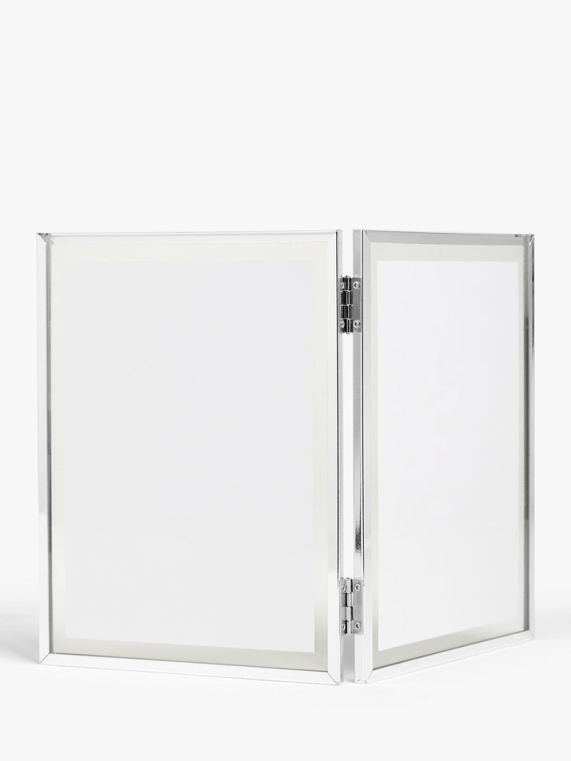 John Lewis silver-plated double photo frame for 5x7 inch photos, UK version