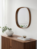 John Lewis square wall mirror walnut finish 65x65cm, UK version