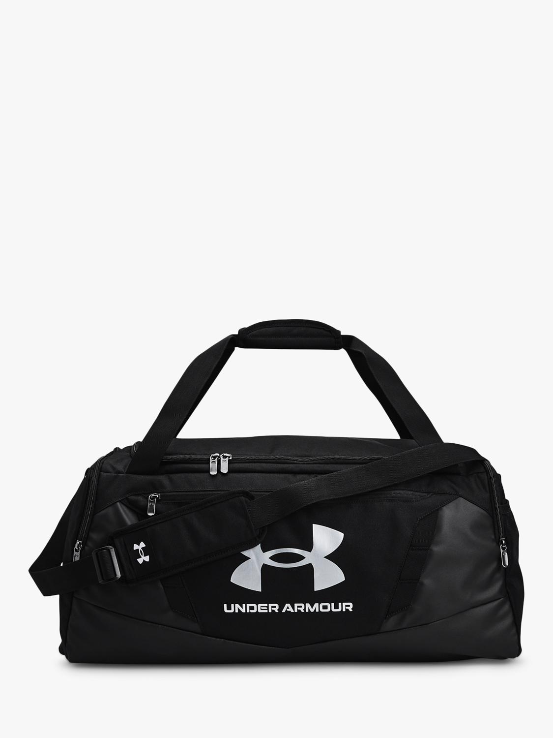 Under Armour medium duffel bag with water-resistant finish and multiple pockets (British brand)