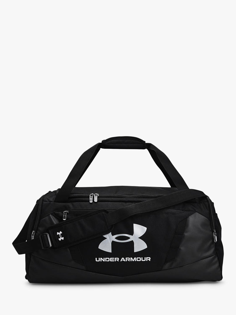 Under Armour medium duffel bag with water-resistant finish and multiple pockets (British brand)