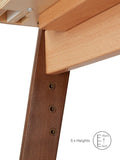 Gaia Baby Hera co-sleep crib in natural ash wood, UK version