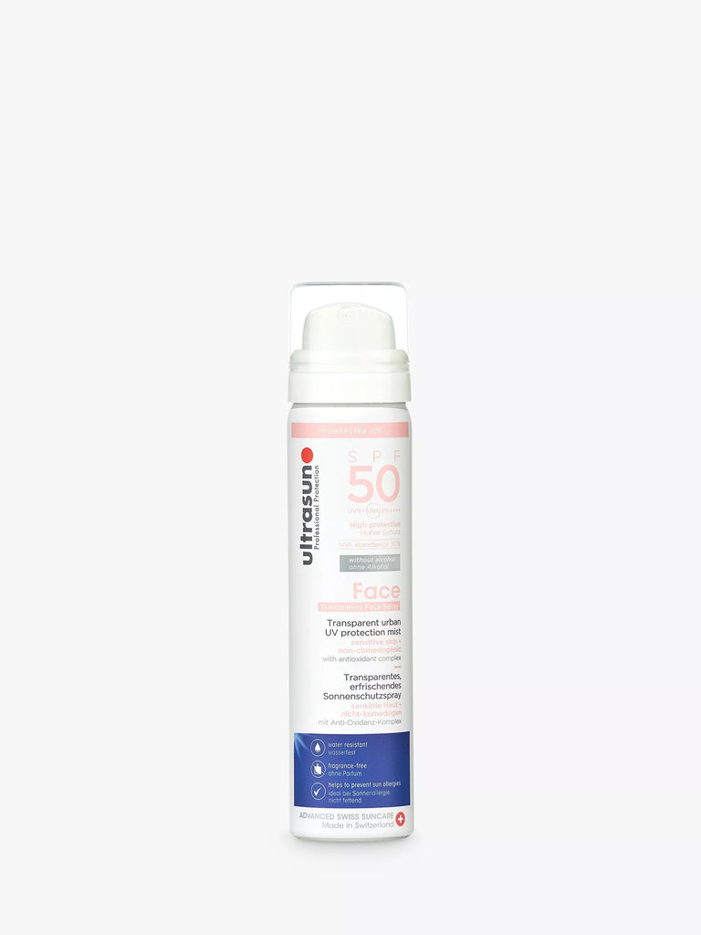 Ultrasun SPF 50 UV Face and Scalp Mist, 75ml