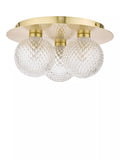 Laura Ashley Prague bathroom ceiling light in satin finish (British brand)