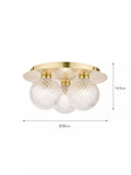 Laura Ashley Prague bathroom ceiling light in satin finish (British brand)
