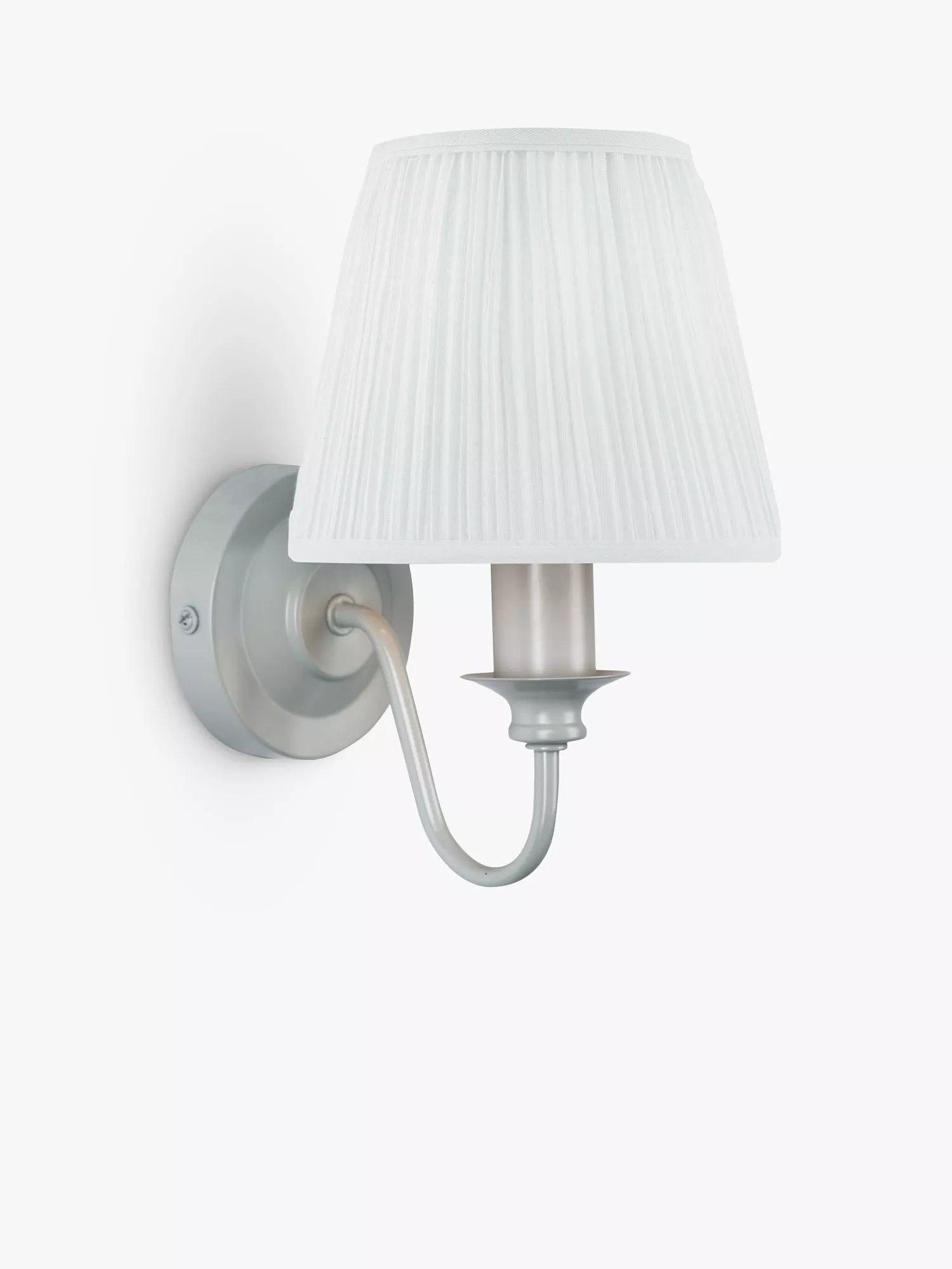 Laura Ashley Ellis wall light Satin Grey, imported from the UK