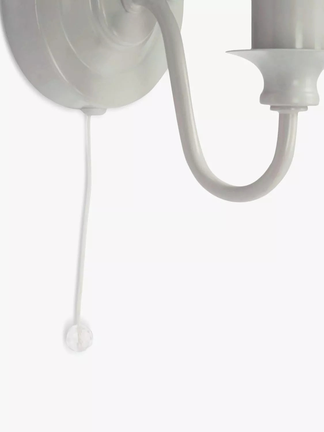 Laura Ashley Ellis wall light Satin Grey, imported from the UK