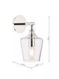 Laura Ashley Ockley glass wall light - British product