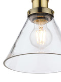 Laura Ashley Isaac glass ceiling light antique finish (British brand)