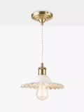 Laura Ashley Beca ceramic ceiling light small gloss white (British brand)