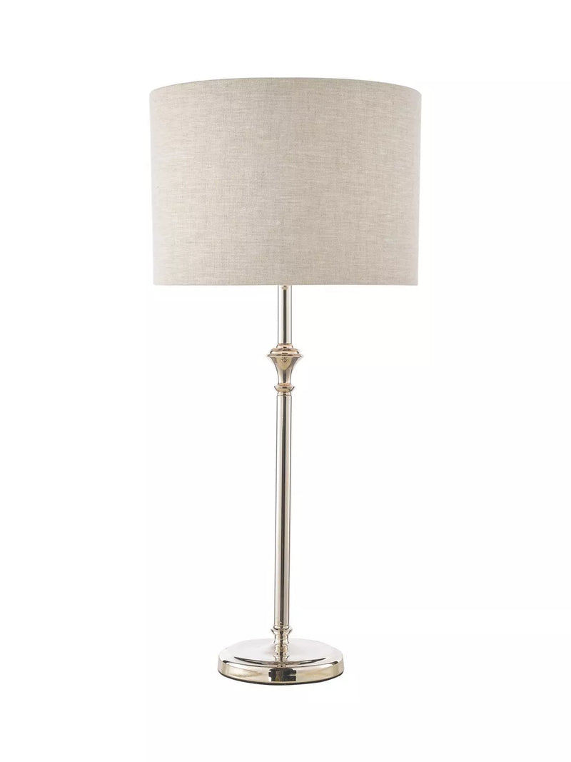 Laura Ashley Highgrove table lamp polished nickel - British product