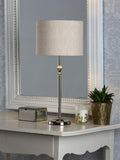 Laura Ashley Highgrove table lamp polished nickel - British product
