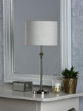 Laura Ashley Highgrove table lamp polished nickel - British product