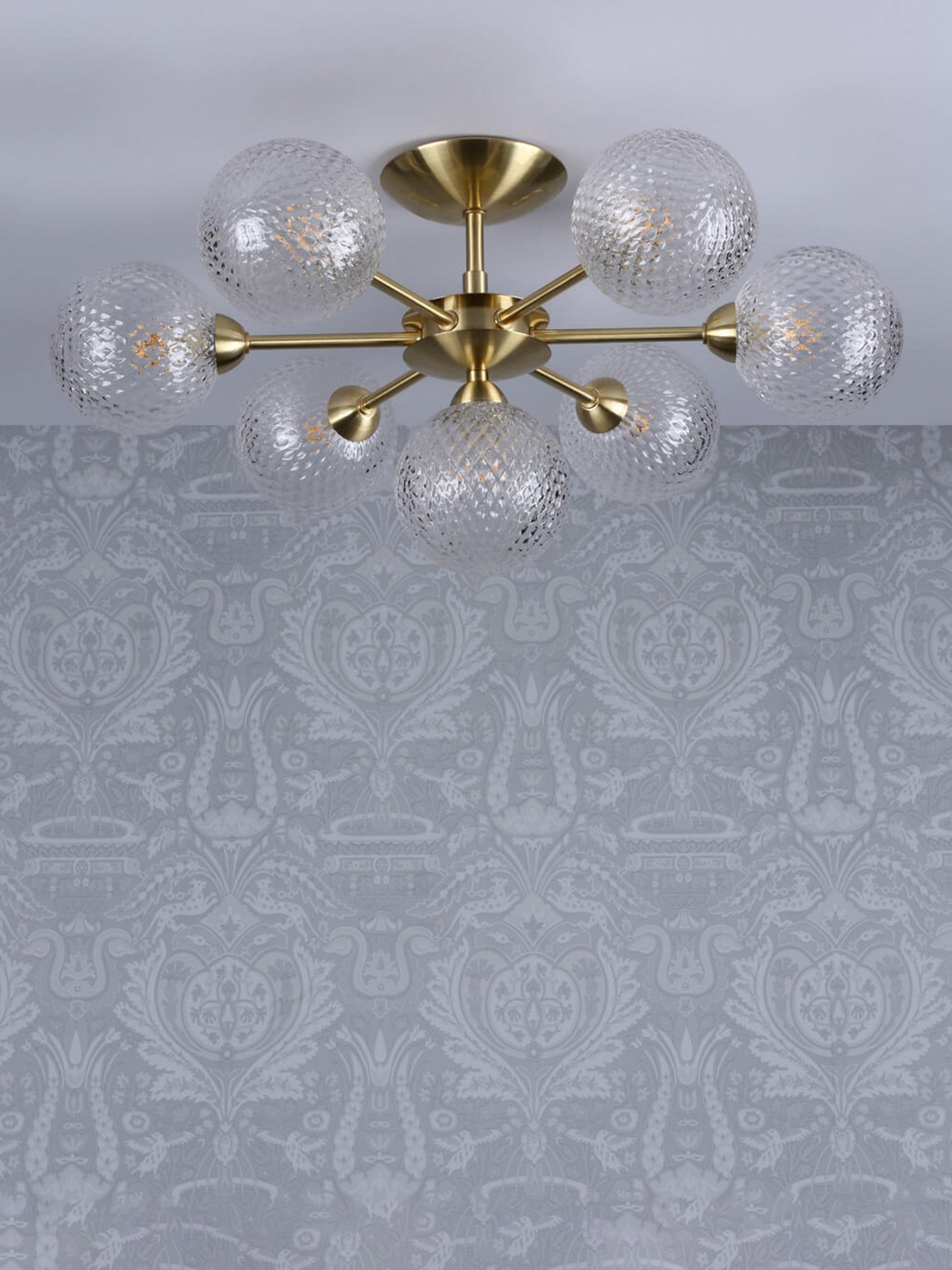 Laura Ashley Atherton semi flush ceiling light, UK version