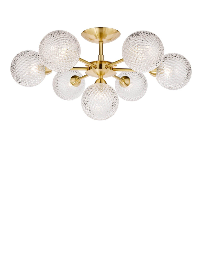 Laura Ashley Atherton semi flush ceiling light, UK version